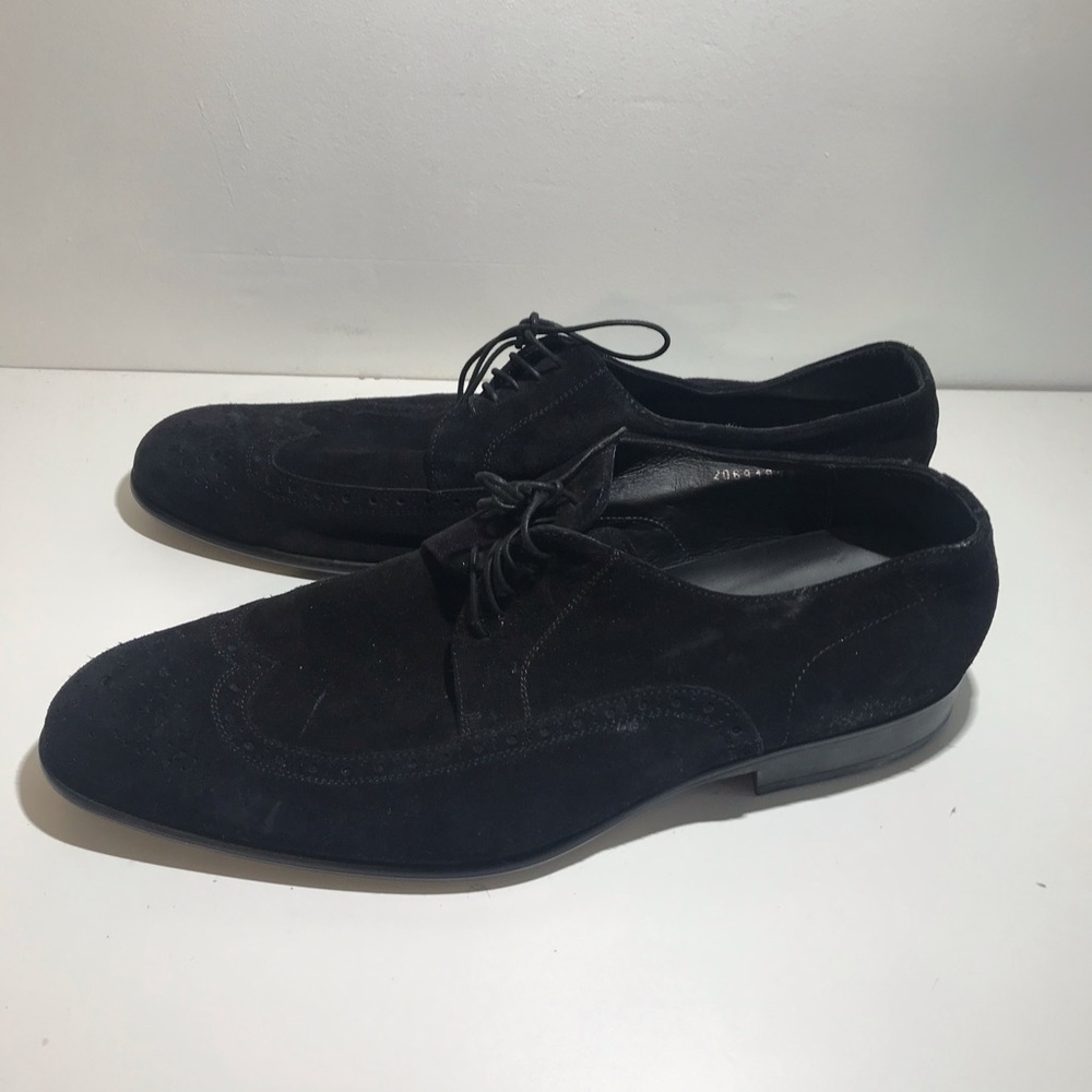 HUGO BOSS Suede Shoes Size 13 Black